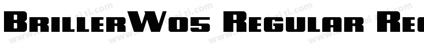 BrillerW05 Regular Regular字体转换